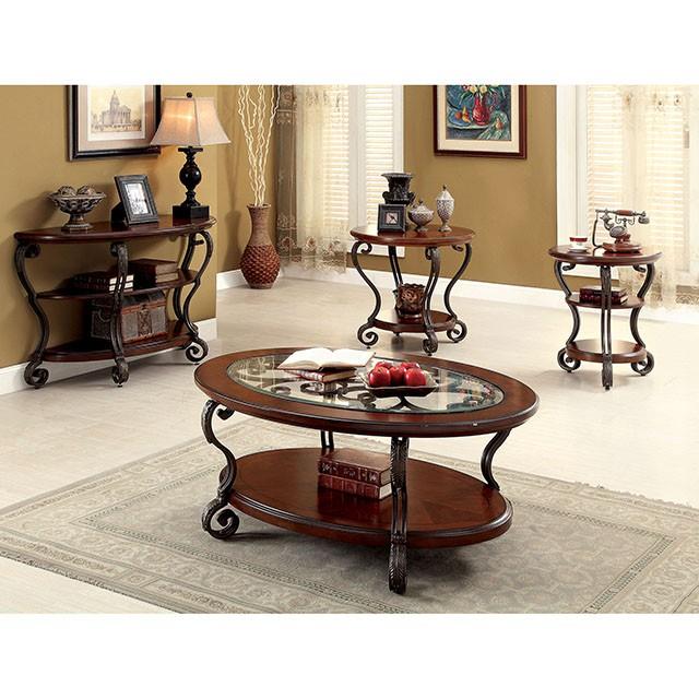 Furniture of America May End Table CM4326T IMAGE 1