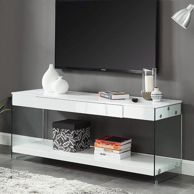 Furniture of America Sabugal TV Stand CM5206WH-TV-70 IMAGE 1