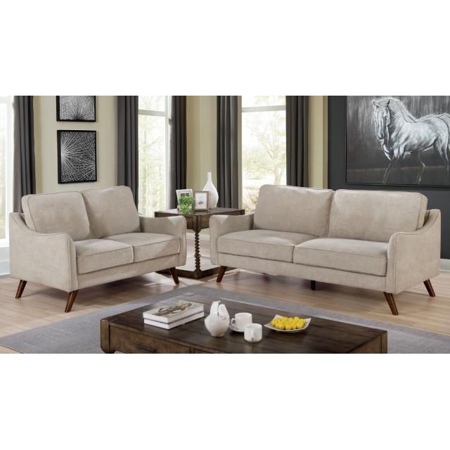 Furniture of America Maxime Stationary Fabric Loveseat CM6971LG-LV IMAGE 2