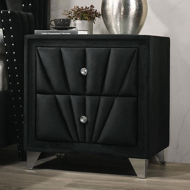 Furniture of America Carissa 2-Drawer Nightstand CM7164BK-N IMAGE 1