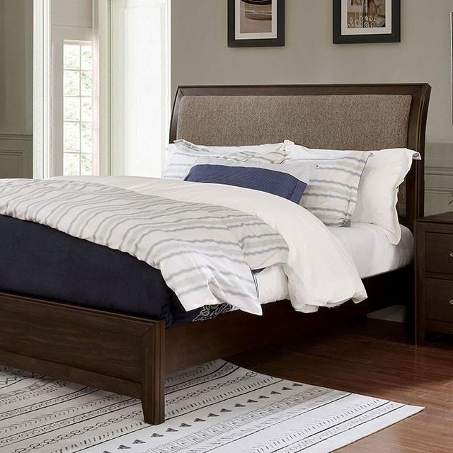 Furniture of America Jamie California King Upholstered Panel Bed FOA7917CK-BED IMAGE 1