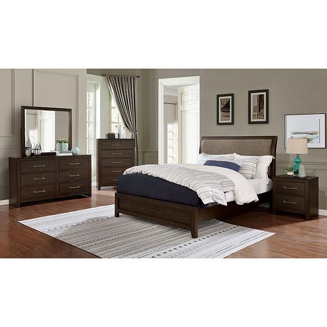 Furniture of America Jamie California King Upholstered Panel Bed FOA7917CK-BED IMAGE 2