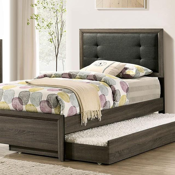 Furniture of America Roanne Twin Upholstered Panel Bed FOA7927T-BED IMAGE 1