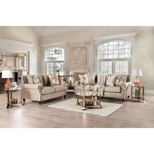 Furniture of America Briana Stationary Fabric Loveseat SM2676-LV IMAGE 2