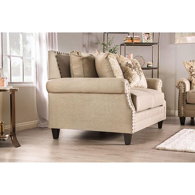 Furniture of America Briana Stationary Fabric Loveseat SM2676-LV IMAGE 9