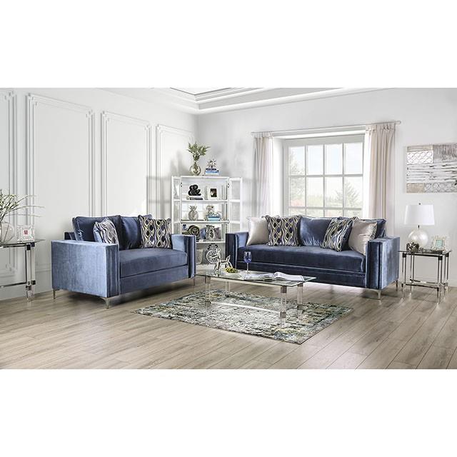 Furniture of America Jodie Stationary Fabric Sofa SM2687-SF IMAGE 2