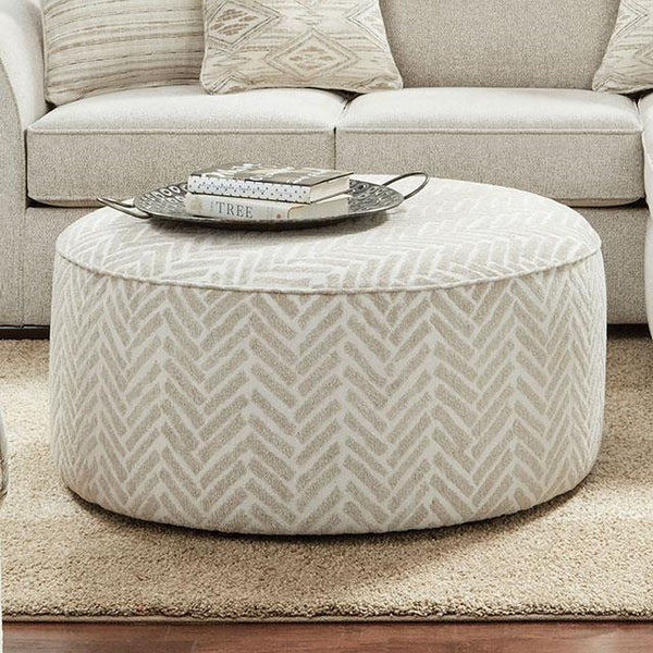 Furniture of America Saltney Fabric Ottoman SM8192-OT IMAGE 1