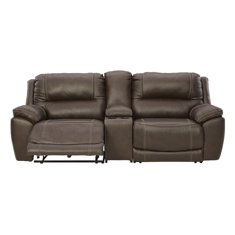 Signature Design by Ashley Dunleith Power Reclining Leather Match 3 pc Sectional U7160458/U7160457/U7160462 IMAGE 2