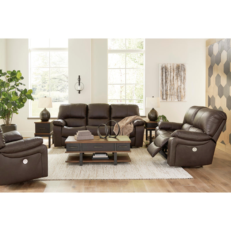 Signature Design by Ashley Leesworth Power Reclining Leather Match Sofa U4380887 IMAGE 11