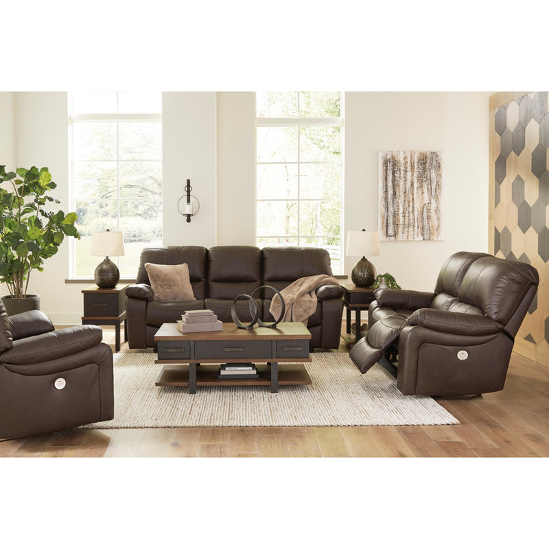 Signature Design by Ashley Leesworth Power Reclining Leather Match Sofa U4380887 IMAGE 12