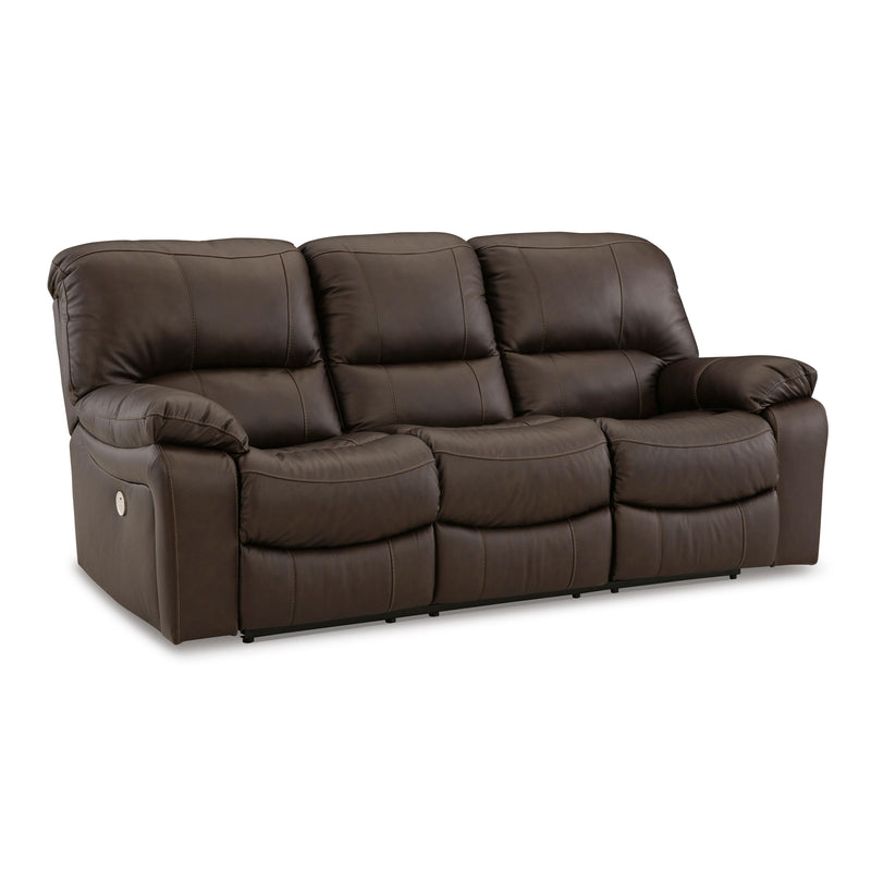 Signature Design by Ashley Leesworth Power Reclining Leather Match Sofa U4380887 IMAGE 1