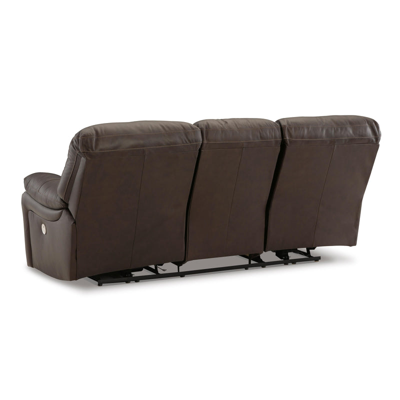 Signature Design by Ashley Leesworth Power Reclining Leather Match Sofa U4380887 IMAGE 5