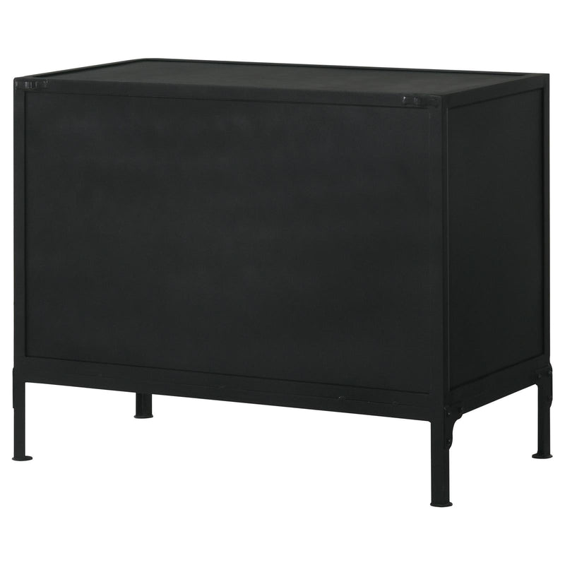 Coaster Furniture 951761 2-drawer Accent Cabinet with Glass Doors - Black IMAGE 10