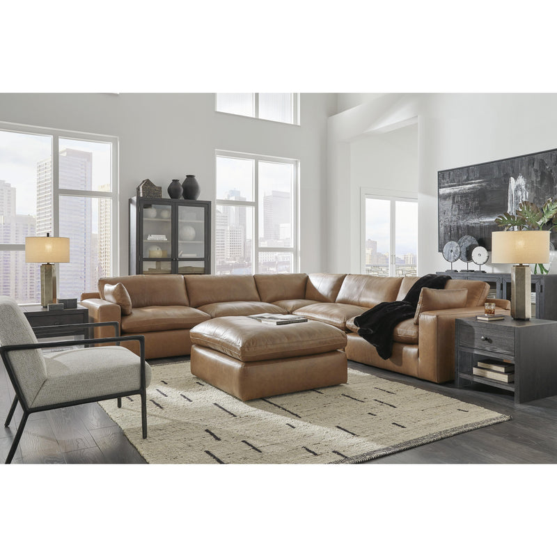 Signature Design by Ashley Emilia Leather 5 pc Sectional 3090164/3090146/3090177/3090146/3090165 IMAGE 5