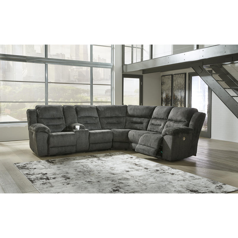 Signature Design by Ashley Nettington Power Reclining Fabric 3 pc Sectional 4410101/4410177/4410175 IMAGE 3