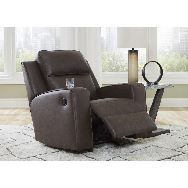 Signature Design by Ashley Lavenhorne Rocker Leather Look Recliner 6330625 IMAGE 8