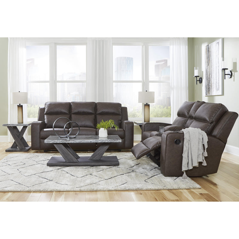 Signature Design by Ashley Lavenhorne Reclining Leather Look Sofa 6330689 IMAGE 15