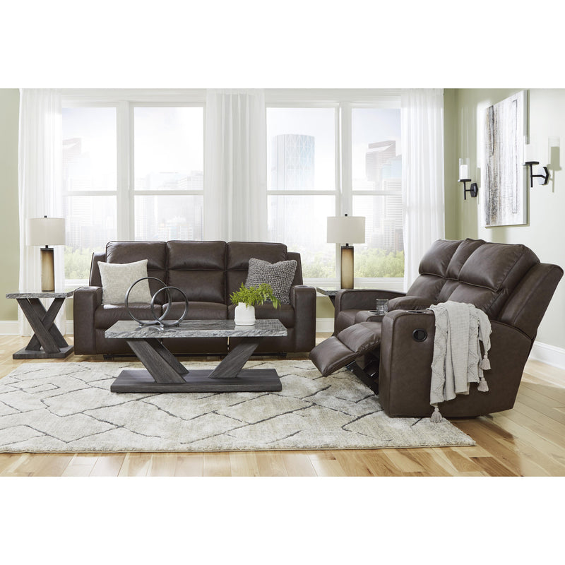 Signature Design by Ashley Lavenhorne Reclining Leather Look Sofa 6330689 IMAGE 16