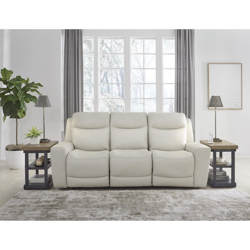 Signature Design by Ashley Mindanao Power Reclining Leather Match Sofa U5950515 IMAGE 6