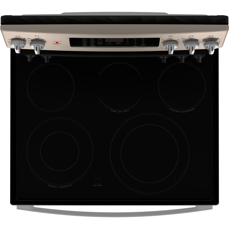 GE 30-inch Freestanding Electric Range with True European Convection Technology JCB840ETES IMAGE 4