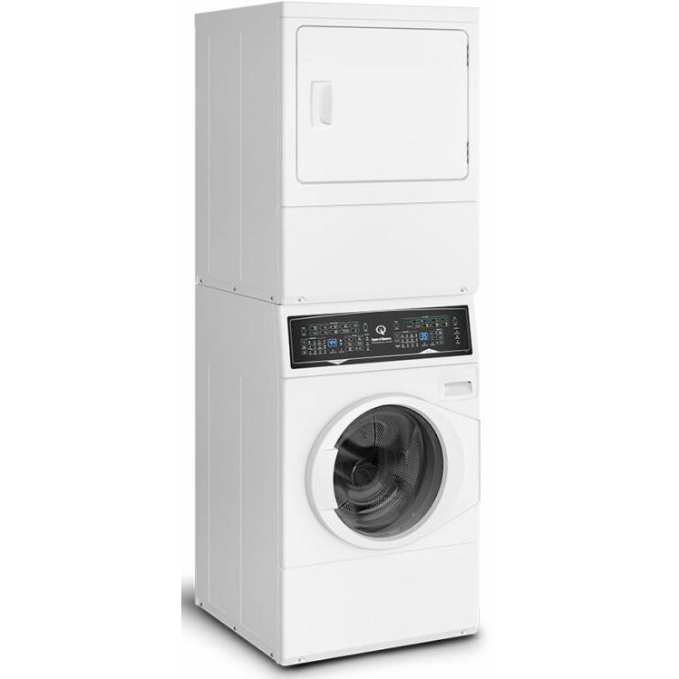 Speed Queen Stacked Washer/Dryer Gas Laundry Center ATGE9ASP118TW01 IMAGE 2