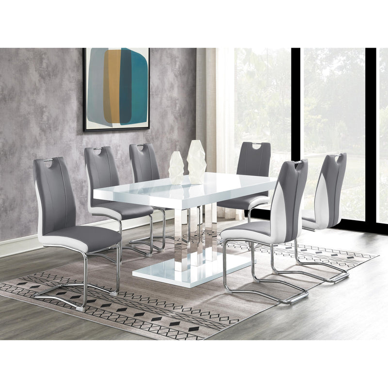 Coaster Furniture Brooklyn 193812 Upholstered Side Chairs With S-Frame - Grey/White IMAGE 2