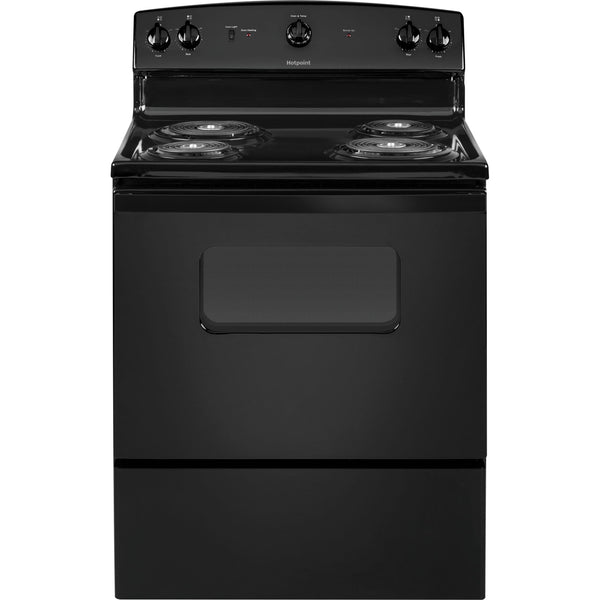 Hotpoint 30-inch Freestanding Electric Range RBS330DRBB IMAGE 1