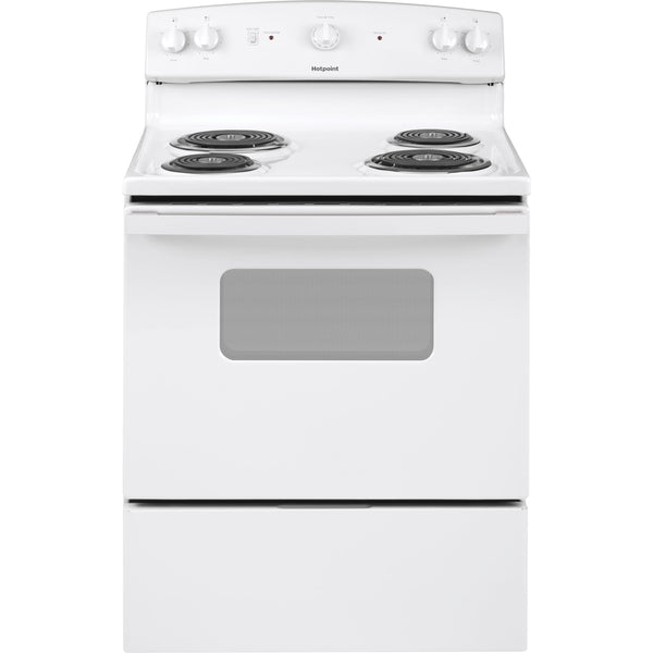 Hotpoint 30-inch Freestanding Electric Range RBS330DRWW IMAGE 1