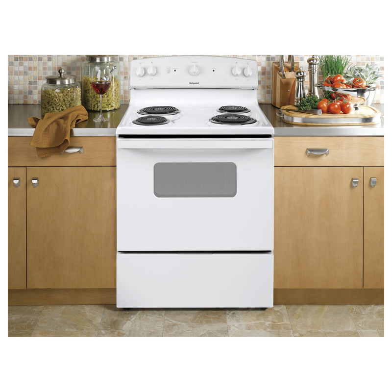 Hotpoint 30-inch Freestanding Electric Range RBS330DRWW IMAGE 6