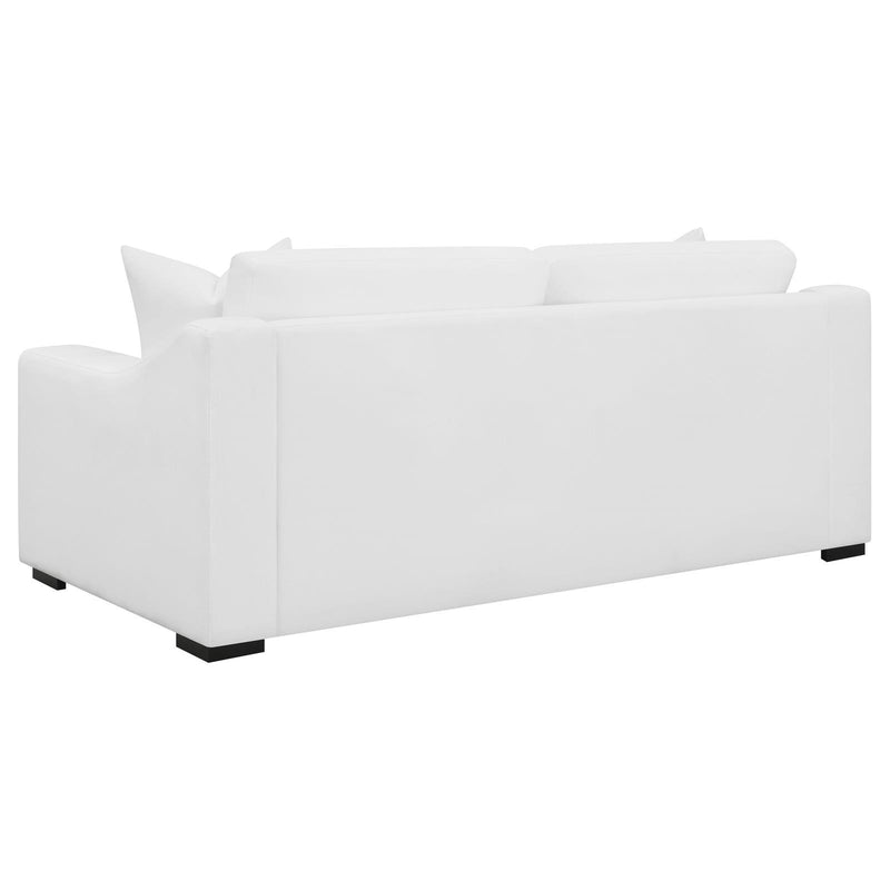 Coaster Furniture Ashlyn 509891 Upholstered Sloped Arms Sofa - White IMAGE 4