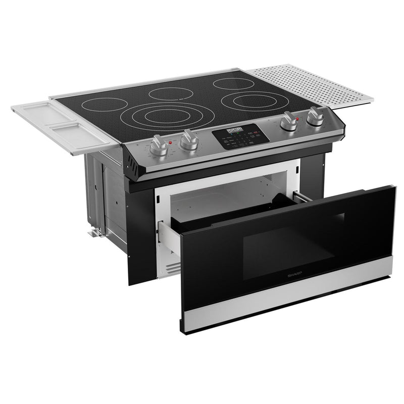 Sharp 30-inch Rangetop with Microwave Drawer Oven STR3065HS IMAGE 4