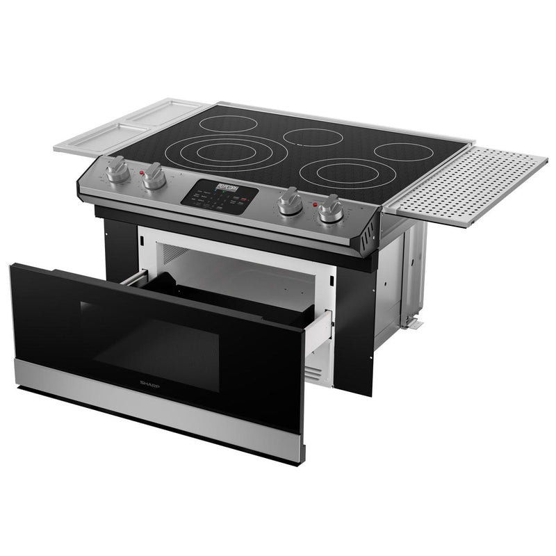 Sharp 30-inch Rangetop with Microwave Drawer Oven STR3065HS IMAGE 6