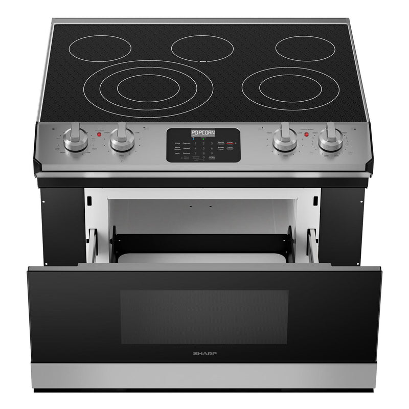 Sharp 30-inch Rangetop with Microwave Drawer Oven STR3065HS IMAGE 8