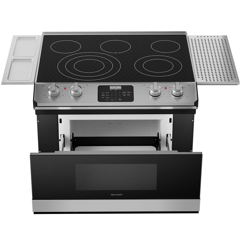 Sharp 30-inch Rangetop with Microwave Drawer Oven STR3065HS IMAGE 9