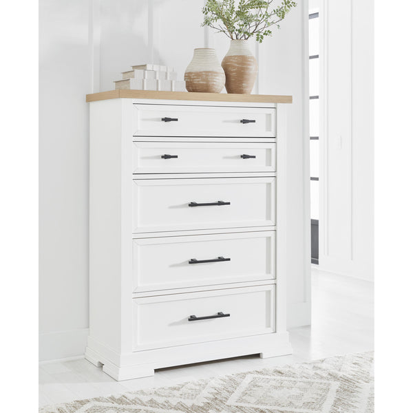 Benchcraft Ashbryn B844-46 Five Drawer Chest IMAGE 1