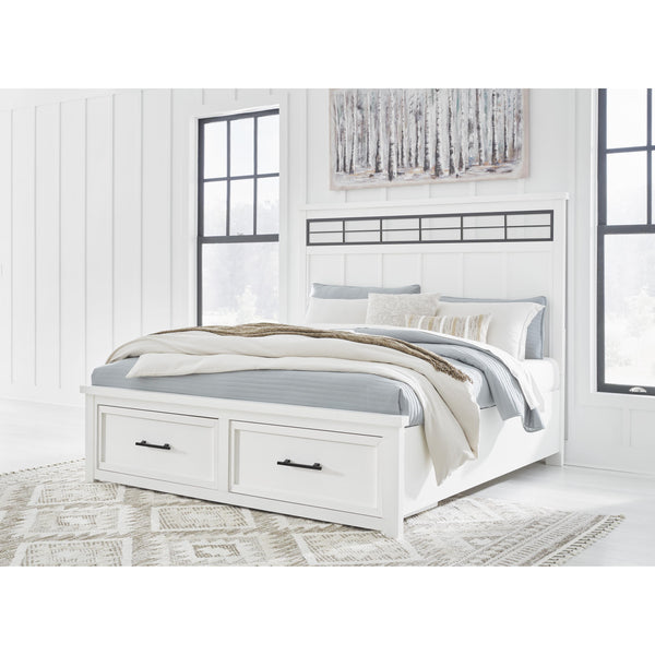 Benchcraft Ashbryn B844B2 Queen Panel Storage Bed IMAGE 1