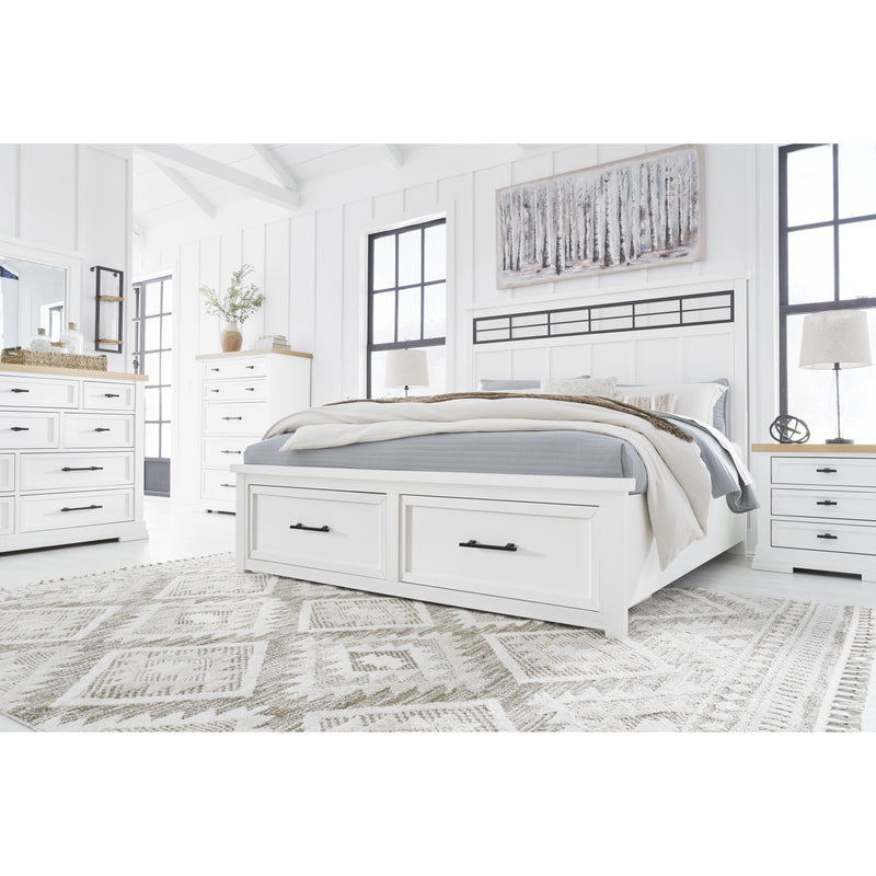 Benchcraft Ashbryn B844B2 Queen Panel Storage Bed IMAGE 3