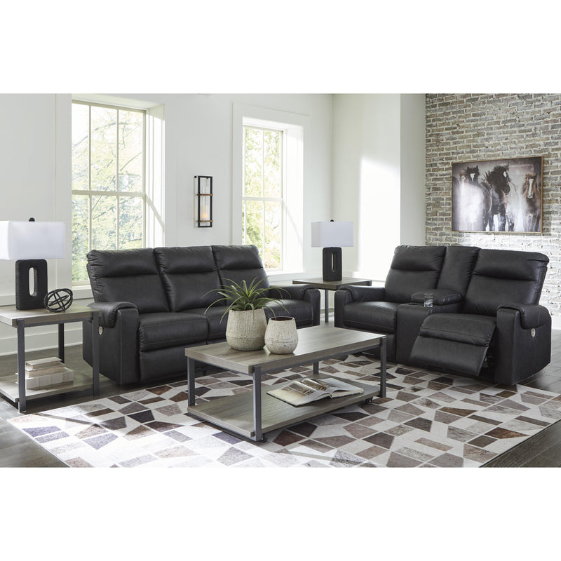 Signature Design by Ashley Axtellton Power Reclining Leather Look Loveseat 3410596 IMAGE 10