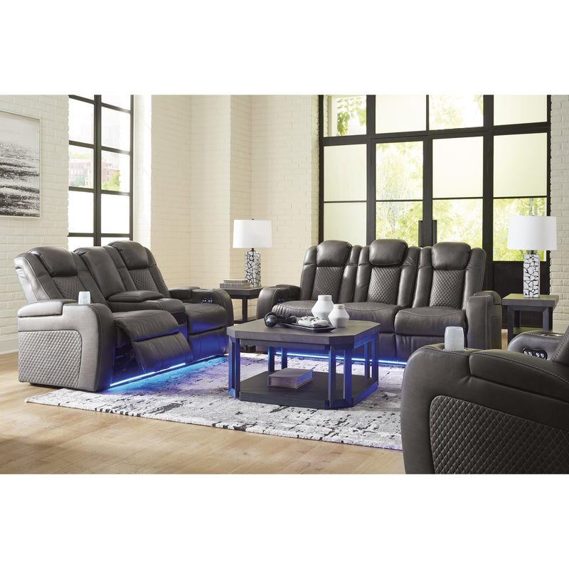 Signature Design by Ashley Fyne-Dyme Power Reclining Leather Look Sofa 3660215 IMAGE 20