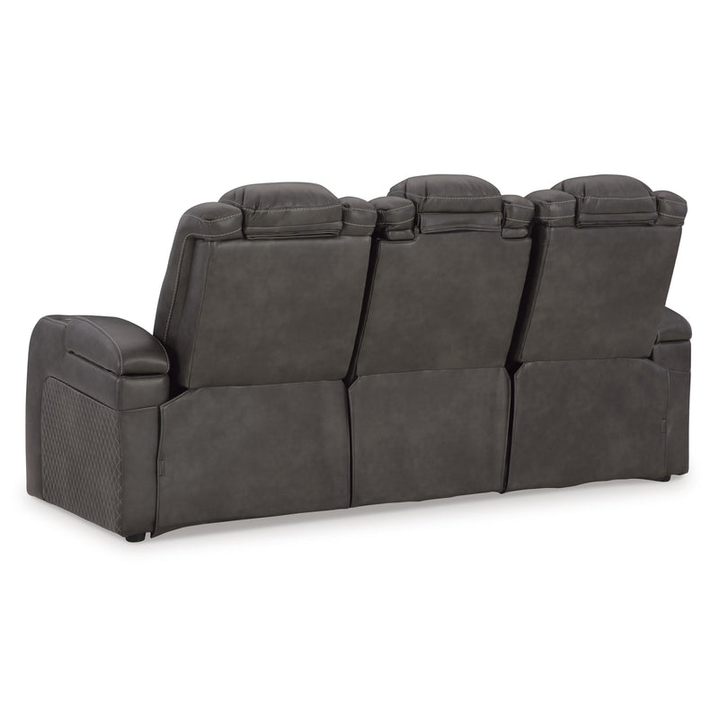 Signature Design by Ashley Fyne-Dyme Power Reclining Leather Look Sofa 3660215 IMAGE 5