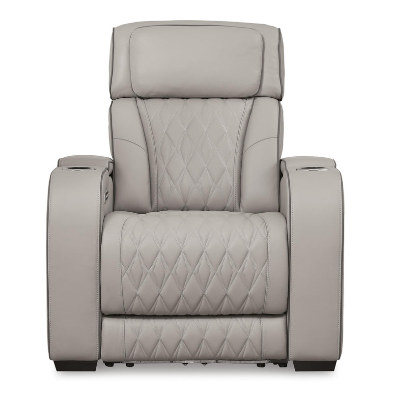 Signature Design by Ashley Boyington Power Leather Match Recliner U2710513 IMAGE 3