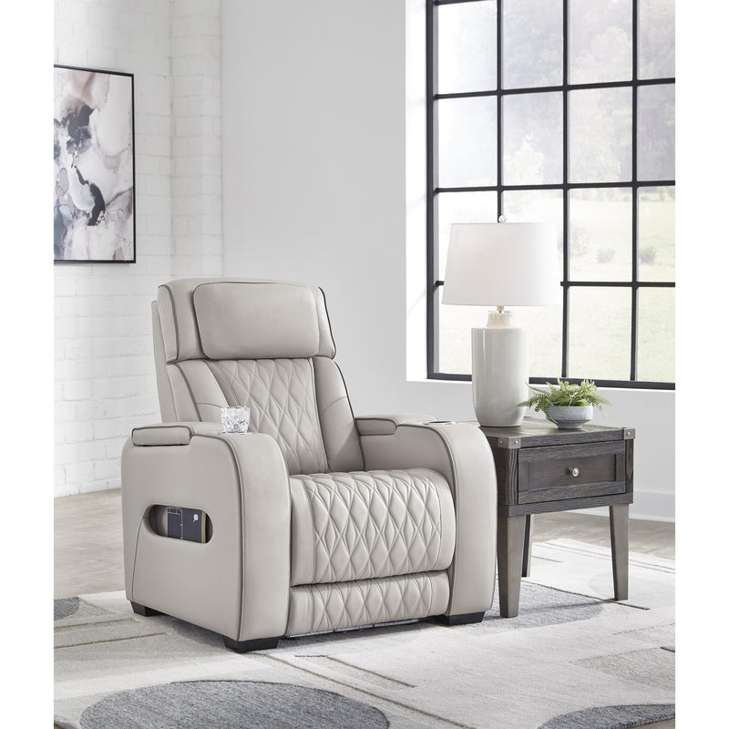 Signature Design by Ashley Boyington Power Leather Match Recliner U2710513 IMAGE 6