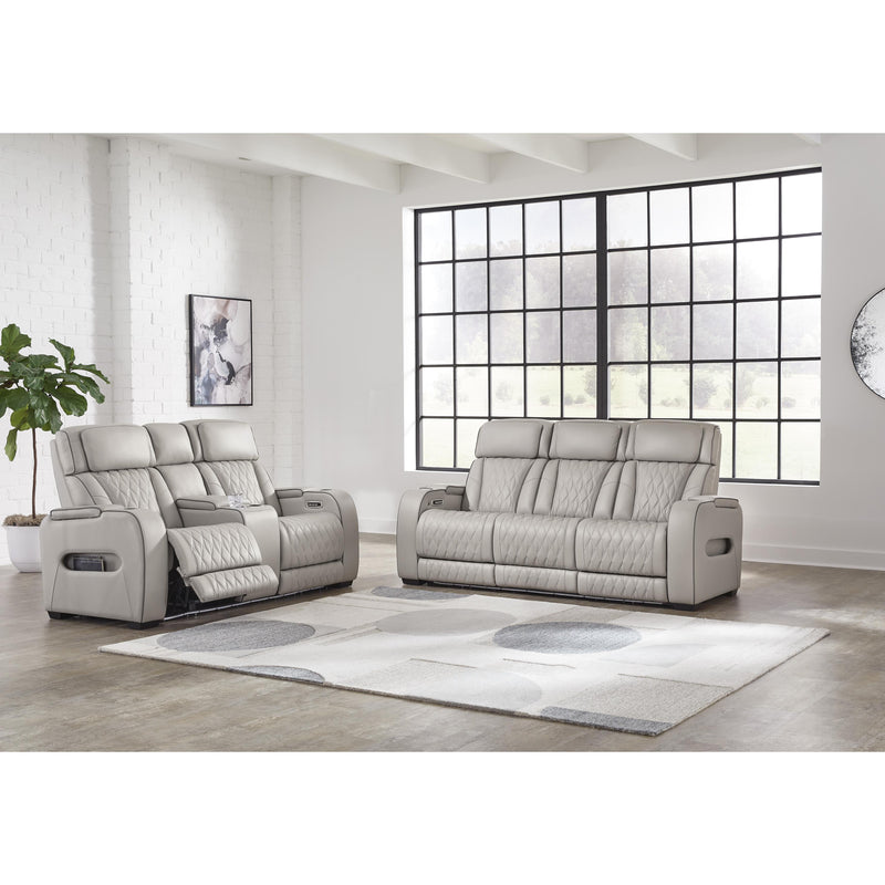 Signature Design by Ashley Boyington Power Reclining Leather Match Sofa U2710515 IMAGE 13