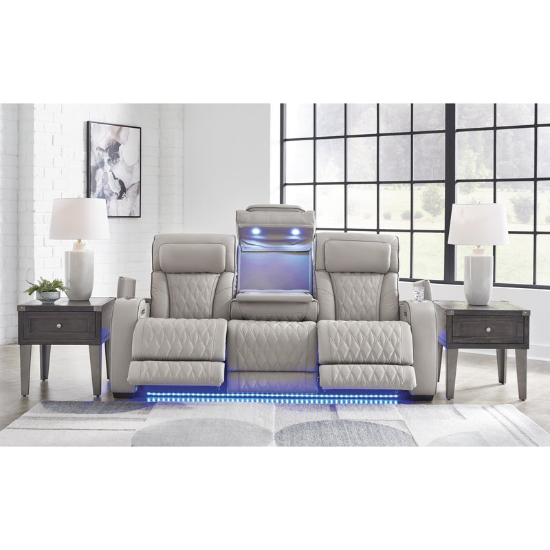 Signature Design by Ashley Boyington Power Reclining Leather Match Sofa U2710515 IMAGE 7