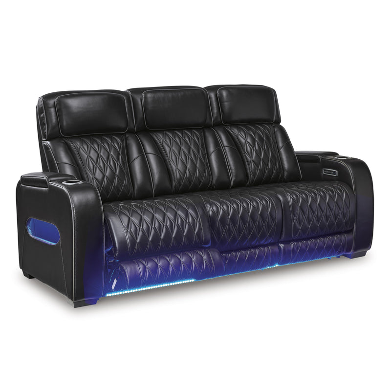 Signature Design by Ashley Boyington Power Reclining Leather Match Sofa U2710615 IMAGE 2