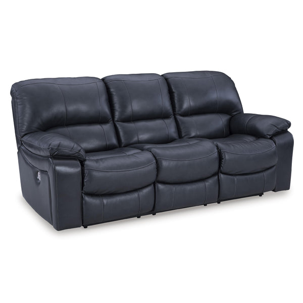 Signature Design by Ashley Leesworth Power Reclining Leather Match Sofa U4380987 IMAGE 1