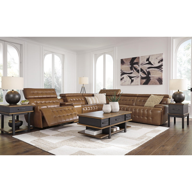 Signature Design by Ashley Temmpton Power Reclining Leather Match 6 pc Sectional U9270831/U9270846/U9270857/U9270858/U9270862/U9270877 IMAGE 5