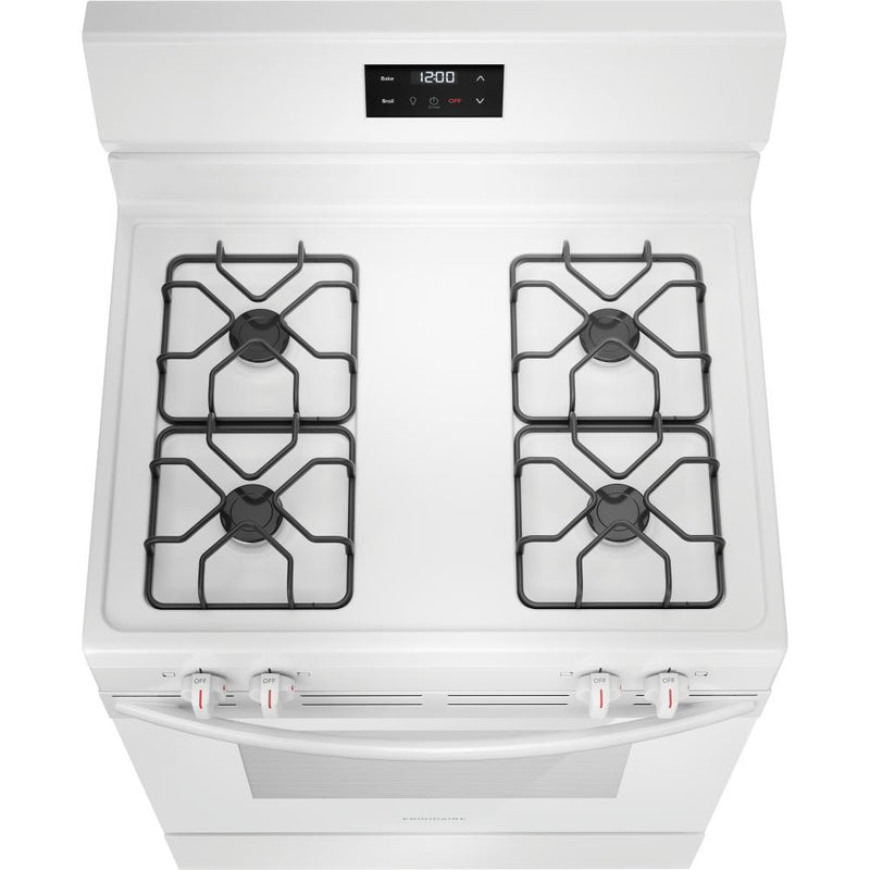 Frigidaire 30-inch Freestanding Gas Range FCRG3051BW IMAGE 4