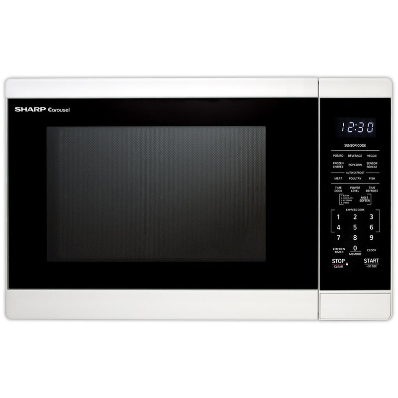 Sharp 20.4-inch, 1.4 cu. ft. Countertop Microwave Oven SMC1461HW IMAGE 1