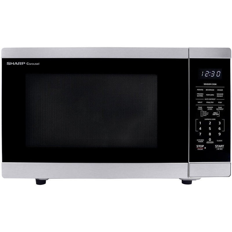 Sharp 20.4-inch, 1.4 cu. ft. Countertop Microwave Oven with Inverter Technology SMC1464HS IMAGE 1